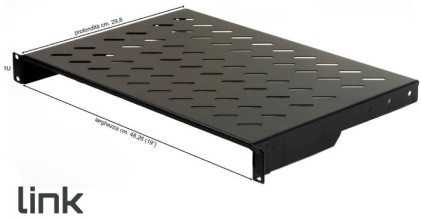 Armadio Rack Ripiano 1 Unita' 19 Profondita' 300 Mm Universale Nero