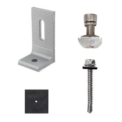 V-TAC Piedi a L per Fissaggio di Pannelli Solari Fotovoltaici (10 Pezzi)