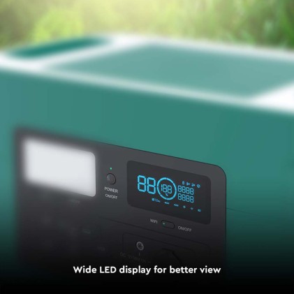 V-TAC Power Station Portatile con Batteria di Accumulo LiFePO4 1024Wh AC:220V 1000W (Max. 1800W) con 3 Prese Schuko Ricaricabile con Alimentatore o Pannello Solare Fotovoltaico Portatile