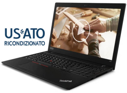 Notebook Convertibile Usato Ricondizionato Lenovo ThinkPad L13 Yoga 2 in 1 lcd touch screen da 13.3" cpu Intel i5-1021U ram 8 GB ssd nvme 256GB Windows 11 Home colore Nero