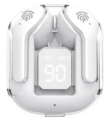 Auricolari Wireless Bluetooth 5.3 USB-C con Custodia da 300mAh Compatibili Apple e Android colore Bianco