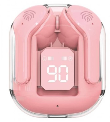 Auricolari Wireless Bluetooth 5.3 USB-C con Custodia da 300mAh Compatibili Apple e Android colore Rosa