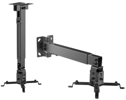 Staffa Universale per Proiettore da Soffitto/Pavimento con Rotazione Regolabile Foratura Max 37cm