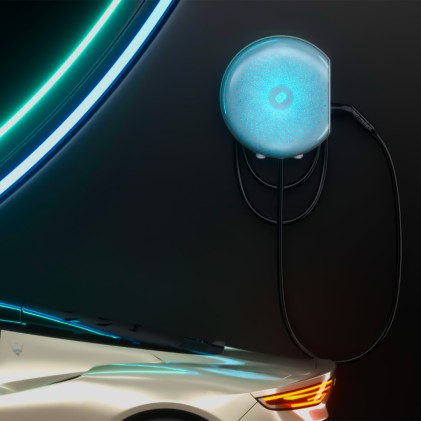 V-TAC Stazione di Ricarica 7.4kw Monofase 230V 32A per Veicoli Elettrici con Cavo 5m e 2 Card d attivazione IP65 IK10