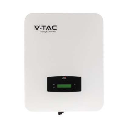 V-TAC Inverter Fotovoltaico Afore Monofase Ibrido On-Grid/Off-Grid 6kW, Integrato, WiFi e TA Inclusi Garanzia 10 Anni IP65