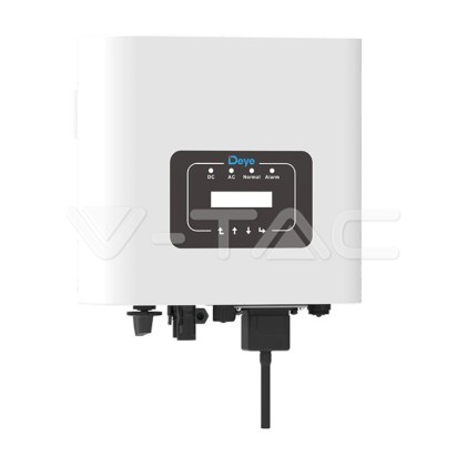 V-TAC Inverter Fotovoltaico di Rete Monofase Deye 3kW, MPPT*1, CEI 0-21 con Schermo LCD, WIFI, Garanzia 10 Anni IP65
