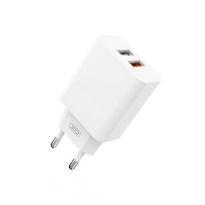 Caricabatterie XO L67 1x USB-A 18W Quick Charge 3.0, 1x USB-A