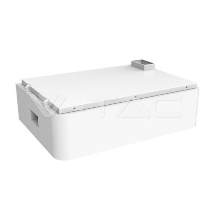 V-TAC Batteria di Accumulo Impilabile 5.12kWh LiFePO4, BMS Integrato per Inverter Fotovoltaici Alta Tensione CEI 0-21 51.2V 100Ah Garanzia 10 Anni