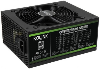 Alimentatore 1200W Kolink Continuum 80 Plus Platinum, modular