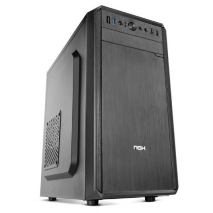 Nox Lite 030 Micro ATX e Mini ITX Mini-Tower Case - Alimentazione 500W - Griglia laterale - 4x SSD - 3x HDD - 1x ODD 5.25" - USB 3.0, USB 2.0 - Fino a 3 ventole - Colore Nero