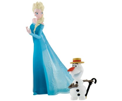 Elsa e Olaf con scatola