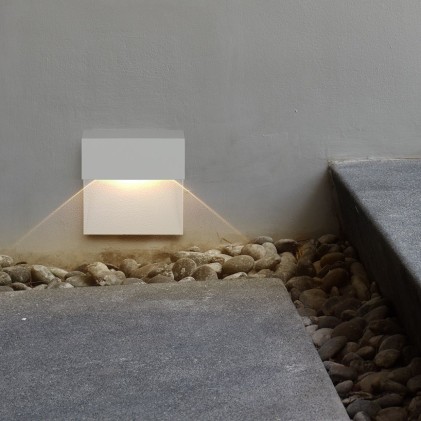 V-TAC Faretto LED Segnapasso Quadrato Montaggio a Plafone 3W Colore Bianco 4000K IP65