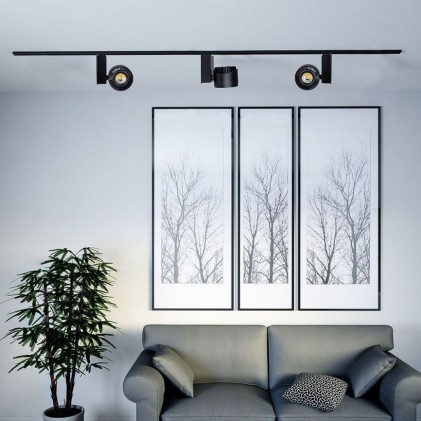 V-TAC Faretto LED COB da Binario 33W Colore Nero 5000K CRI>95