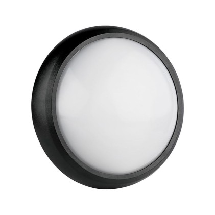 V-TAC Plafoniera LED Rotonda 8W Colore Nero 3000K IP54