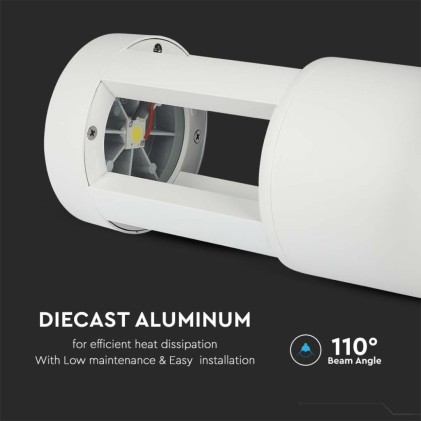 V-TAC Lampada LED da Giardino Fissaggio a Terra LED COB 10W Colore Bianco h:25cm 6400K IP65