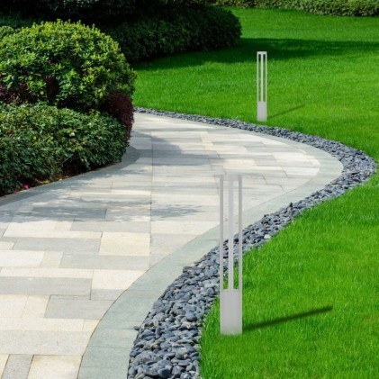 V-TAC Lampada LED da Giardino Fissaggio a Terra LED COB 10W Colore Bianco h:80cm 3000K IP65