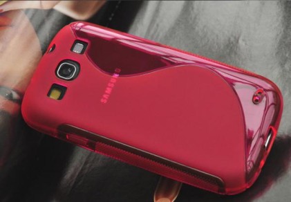 Cover custodia per Samsung Galaxy S3 I9300 SIII custodia in TPU Rossa