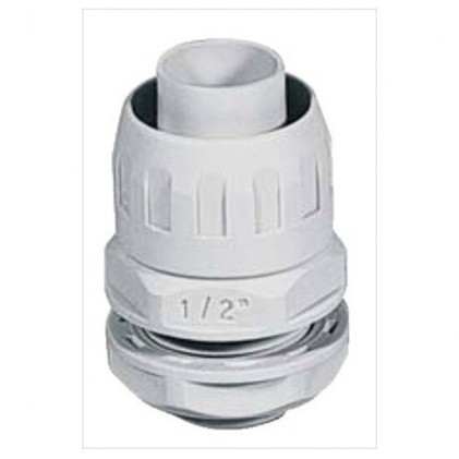 Raccordi Ip65 Guaina-Scatola Filetto Passo Gas D.25 10 Pezzi Per Guaina Spiralata Serie Ecg