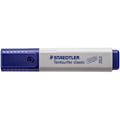 Staedtler Textsurfer Classic 364 Pennarello fluorescente vintage - Punta a scalpello - Linea tra 1 - 5 mm - Inchiostro a base d acqua - Colore grigio chiaro