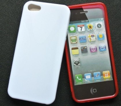 Cover custodia per iPhone5 custodia in TPU iPhone 5 Bianca