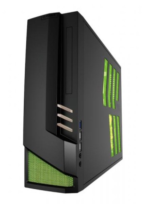 Case ITX Linkworld Mini-AZZA Z (B/Green) 1xUSB3/2xUSB2
