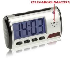 Orologio Radio Sveglia Lcd Spy Spia