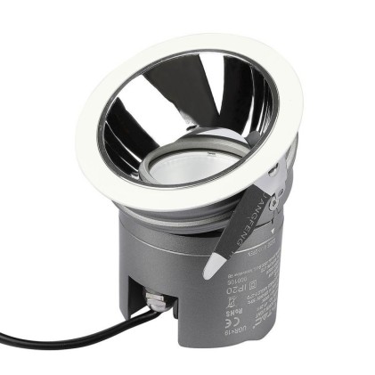 V-TAC Faro da Incasso LED COB per Hotel 35W Orientabile di 27° 4000K CRI>95