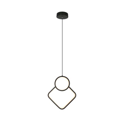 V-TAC Lampadario LED a Sospensione 12W dal Design Moderno 28*180cm Colore Nero 3000K