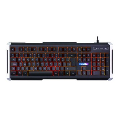 Tastiera gaming Cromad G550 - Retroilluminazione multicolore - 19 tasti antighosting - Lati metallizzati