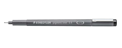 Penna fineliner Staedtler Pigment Liner 308 - Larghezza tratto 0,4 mm - Asciugatura rapida - Nero
