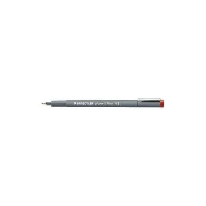 Staedtler Pigment Liner 308 Marcatore calibrato - Linea da 0,5 mm - Asciugatura rapida - Rosso