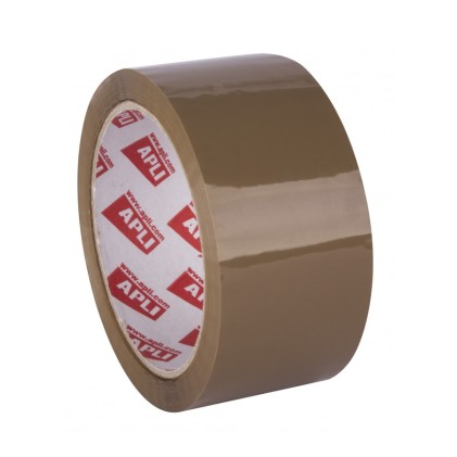 Nastro a solvente Apli Brown - PVC - Extra forte - 48 mm x 66 m 32 &mu;m