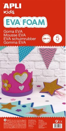 Apli Confezione da 5 pezzi Eva 600 x 400 mm - Spessore 2 mm - Impermeabile - Termoformabile - Colore Bianco