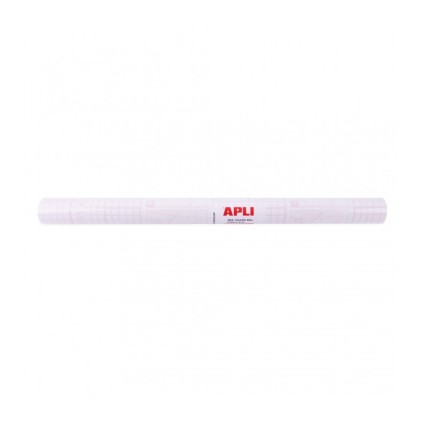 Apli Book Covering in Rotolo 80µ 3 x 0,5 m - Polipropilene - Adesivo Riposizionabile - Alta Resistenza