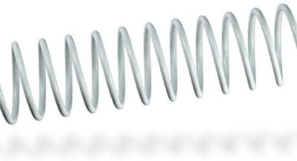 Fellowes Confezione da 100 Spirali Metalliche 22mm - Fino a 180 Pagine - Colore Bianco