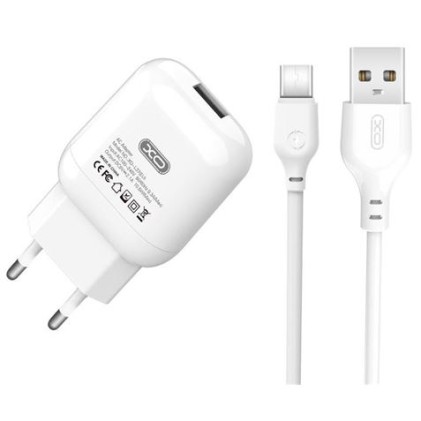 Caricabatterie USB XO L37 + cavo da USB-A a USB-C