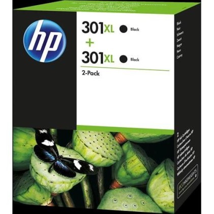 ORIGINALE HP Value Pack nero D8J45AE MCVP 301 XL