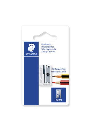 Staedtler 510 10 Temperamatite in metallo con lama in metallo - Angolo di affilatura 23&deg; - 1 foro