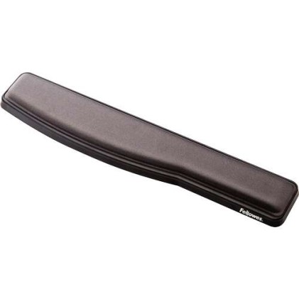 Fellowes Premium Gel Keyboard Wrist Rest - Angolo e altezza regolabili - Superficie in poliestere - Grafite