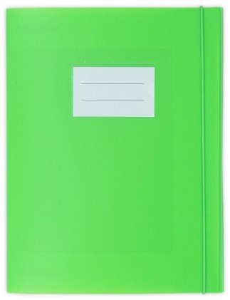Mktape Cartella Progetti con Elastici - Formato A4 - Realizzata in Propilene - Colore Verde