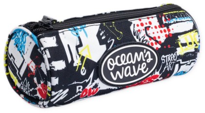 Astuccio rotonda Oceans Wave Street Art - Large Wide