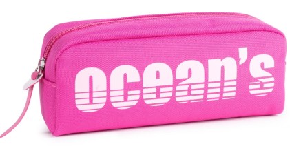 Astuccio Oceans Wave California con 1 zip - Manico ergonomico - Colore fucsia