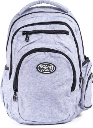 Oceans Wave Multizipper - 5 cerniere divise in 2 scomparti principali - Cinghie e maniglia imbottite e resistenti - Colore grigio