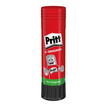 Pritt Medium Glue Stick 22grs - Senza solventi - 97% di ingredienti naturali - Lavabile a 20ºC - Sicuro per i bambini