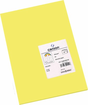 Canson Guarro Confezione Da 50 Cartoncini Iris A4 185g - 21x29,7cm - Colore Kiwi
