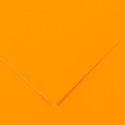 Canson Guarro Confezione da 25 Carte Iris da 185g - 50x65cm - Colore Arancio Fluo