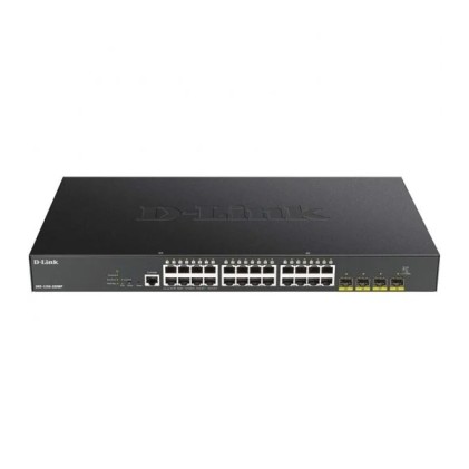 Switch semigestibile D-Link 24 porte Gigabit PoE 370 W + 4 porte 10 G SFP+