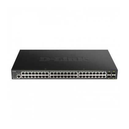 Switch semigestibile D-Link 48 porte Gigabit PoE 370 W + 4 porte SFP+ 10G