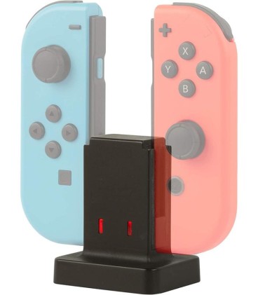 Konix Mythics Base di ricarica per 2 Joy-Con Nintendo Switch - Cavo ricarica Rapida 0.50cm