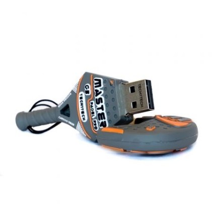 TechOneTech Raqueta Padel Naranja Memoria USB 2.0 32GB (Pendrive)